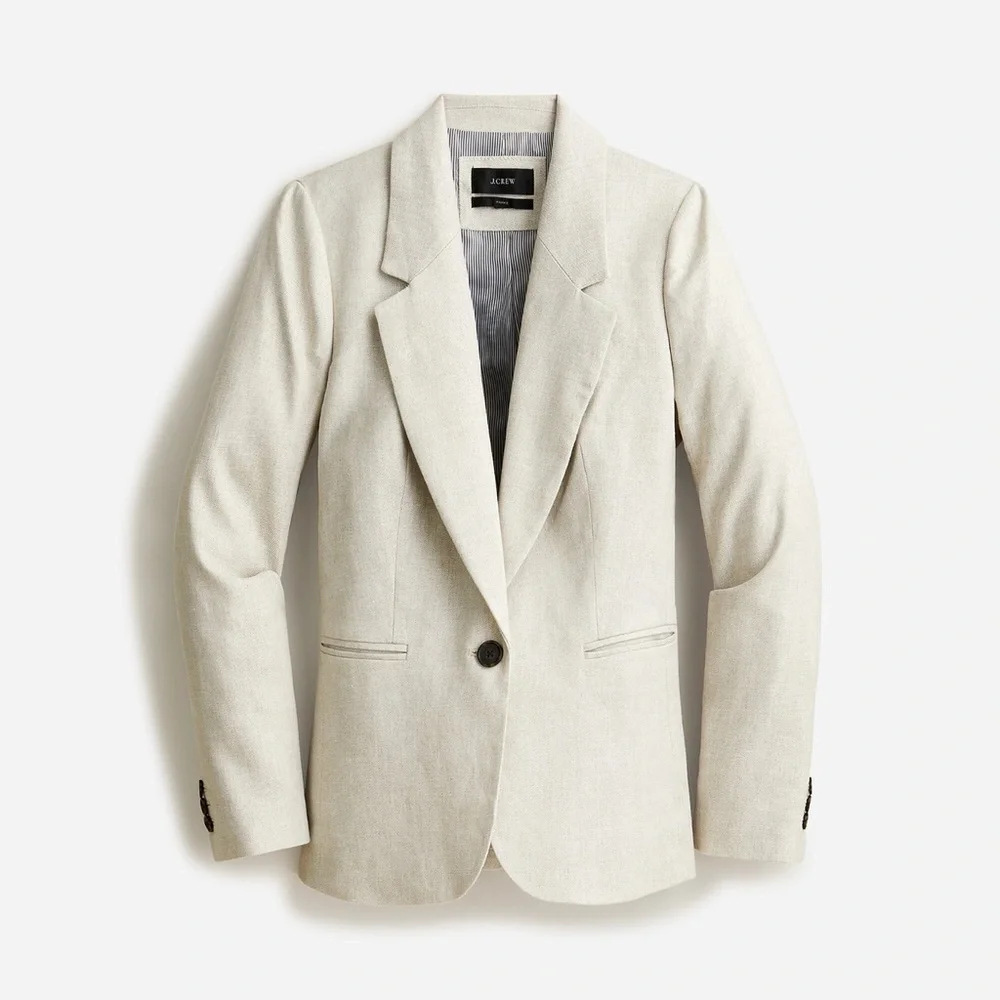 J. Crew Parke blazer in stretch linen blend